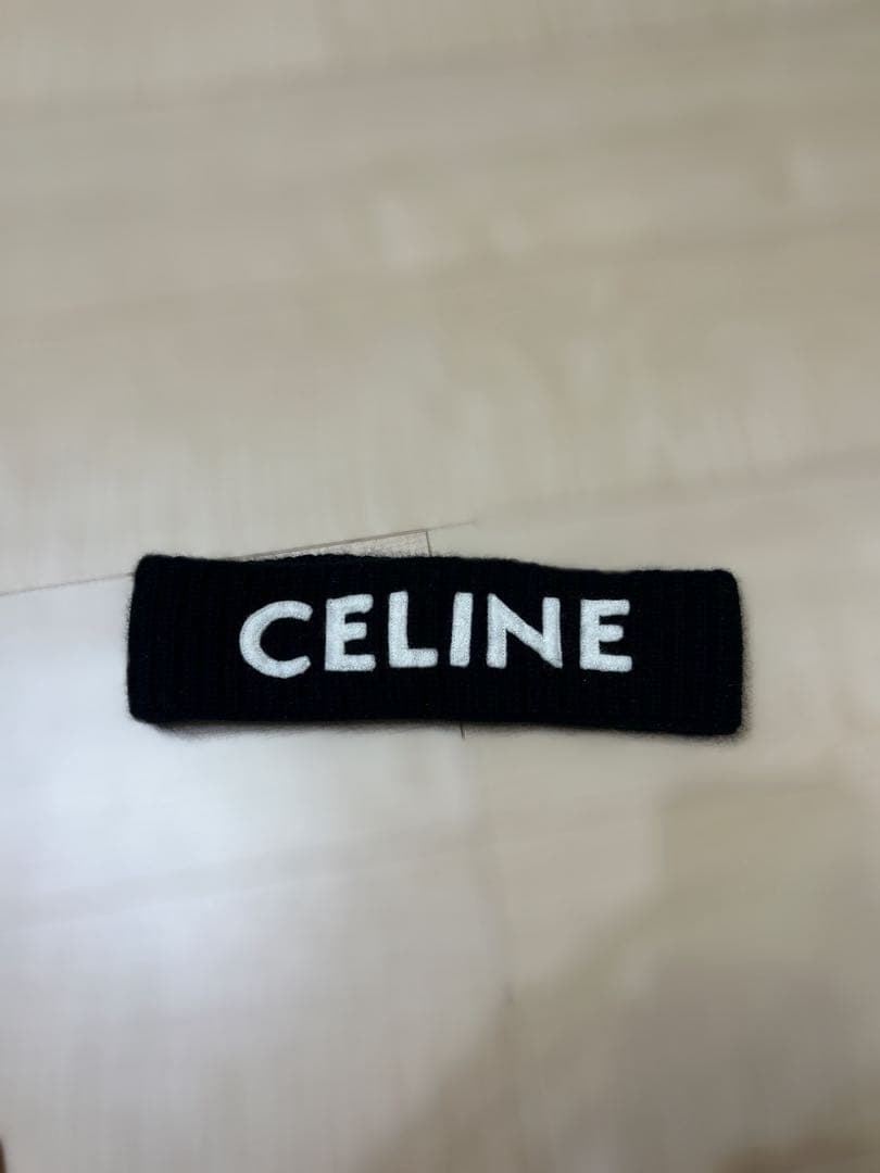 CELINE ヘアバンド　ニット