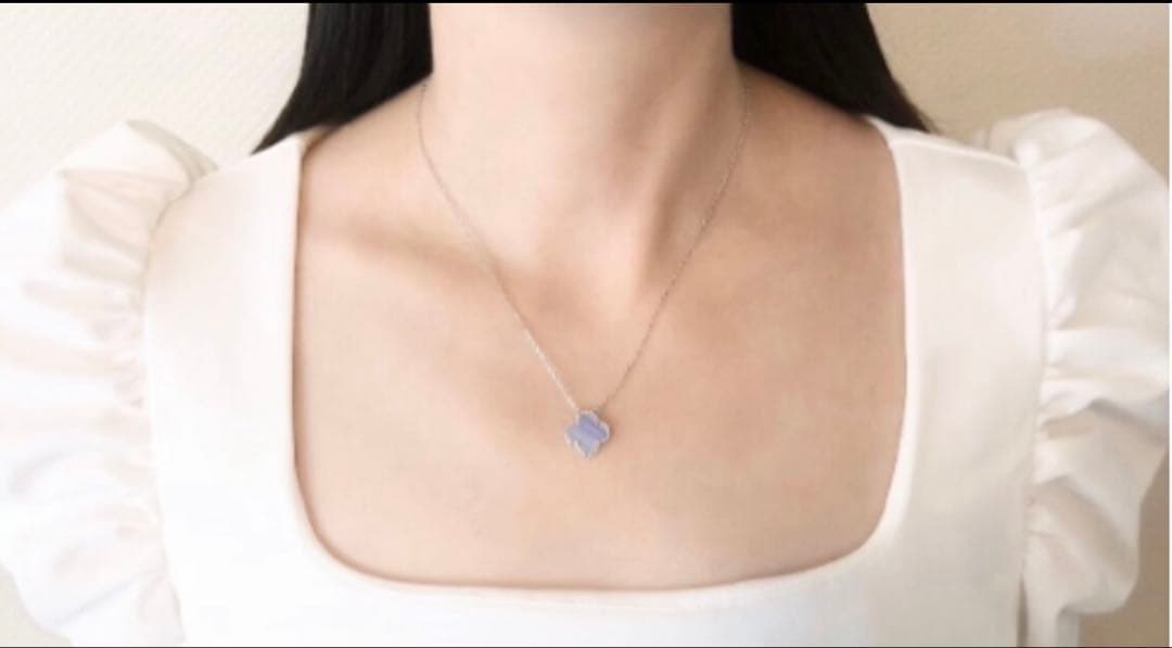 クローバー型ネックレス　ピアス　セット　未使用品♡