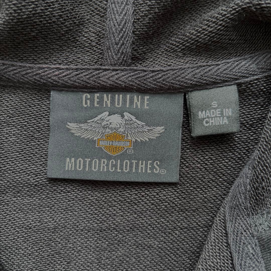 【極希少/Y2K】ハーレーダビッドソン レースアップパーカー ラインストーン S
