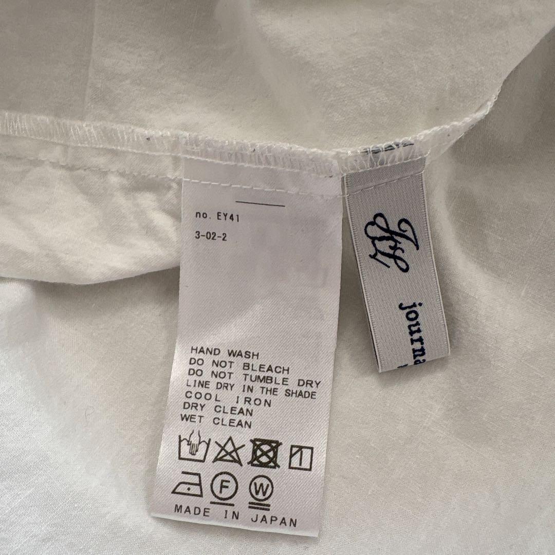 ジャーナルスタンダードラックス　ワッシャーフリルブラウス　コットンリネン