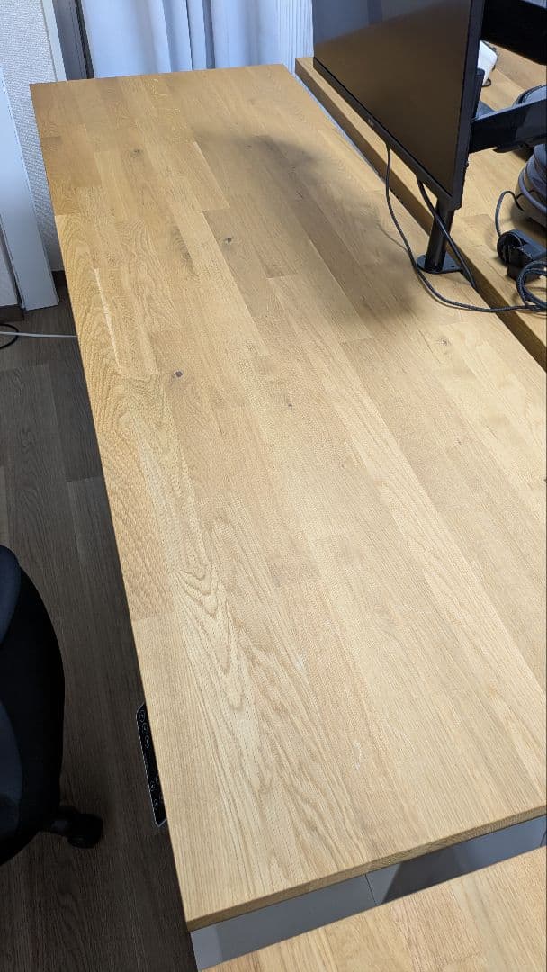 【再掲】IKEA KARLBY /FLEXISPOT E7 昇降式パソコンデスク