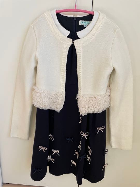 【最終値下げ】TOCCAトッカ上着ワンピース  120靴卒園式 入学式 結婚式