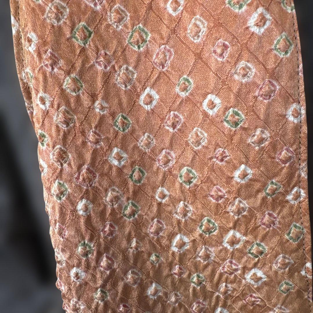 着物リメイク　古布大島紬　和装リメイク 和モダンカジュアル　旅行　体型カバー