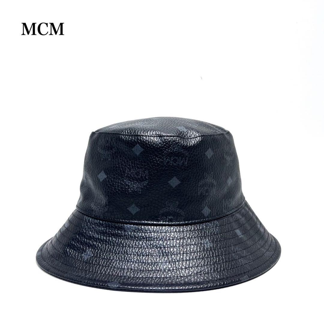 【美品】MCM エムシーエム/ヴィセトス柄/PVC/ハット バケットハット