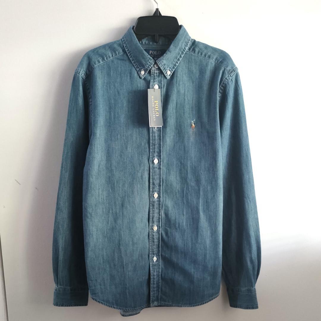 【新品】ラルフローレン 160cm/ボーイズL/メンズSサイズ デニムシャツ