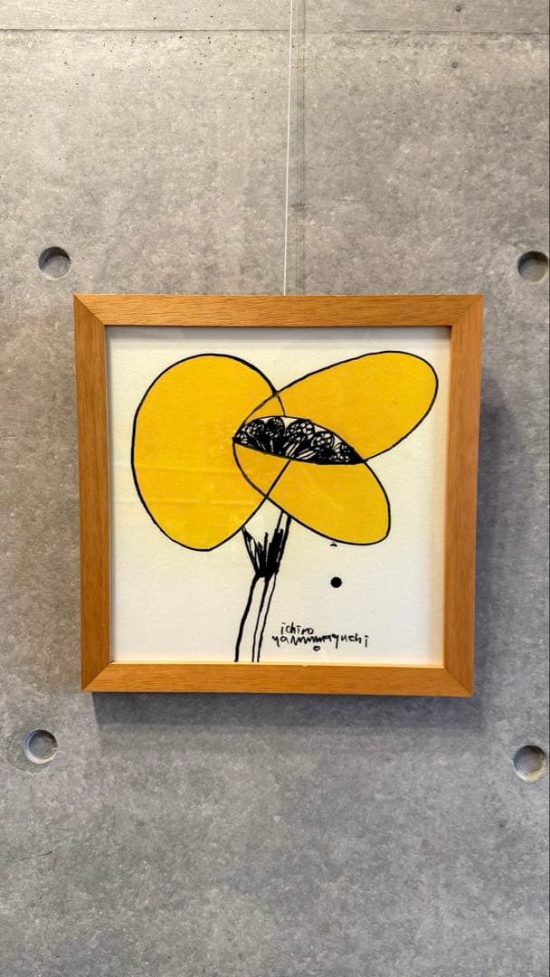 山口一郎さん　花の絵画