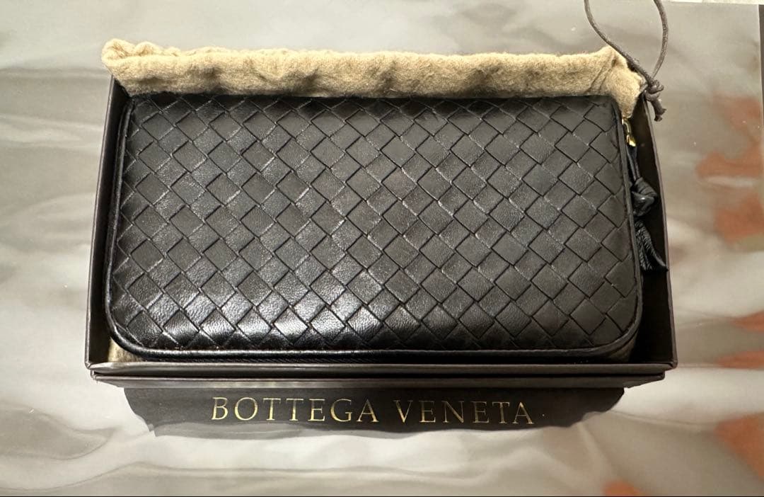 【付属品付】ボッテガヴェネタ ラウンドファスナー/ラム/ゴールド/黒/3️⃣✨✨✨