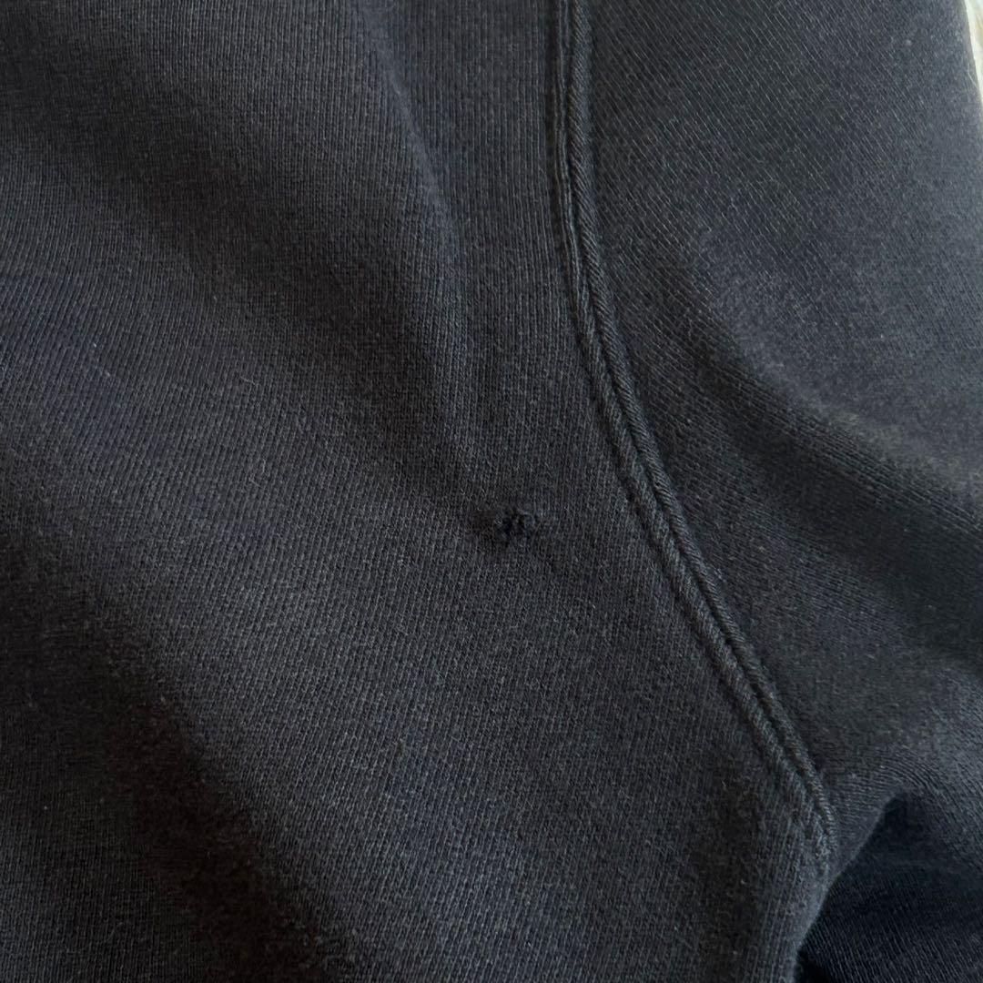 STUSSY スウェットトレーナー　L　ブラック　刺繍ロゴ　ワンポイント　古着
