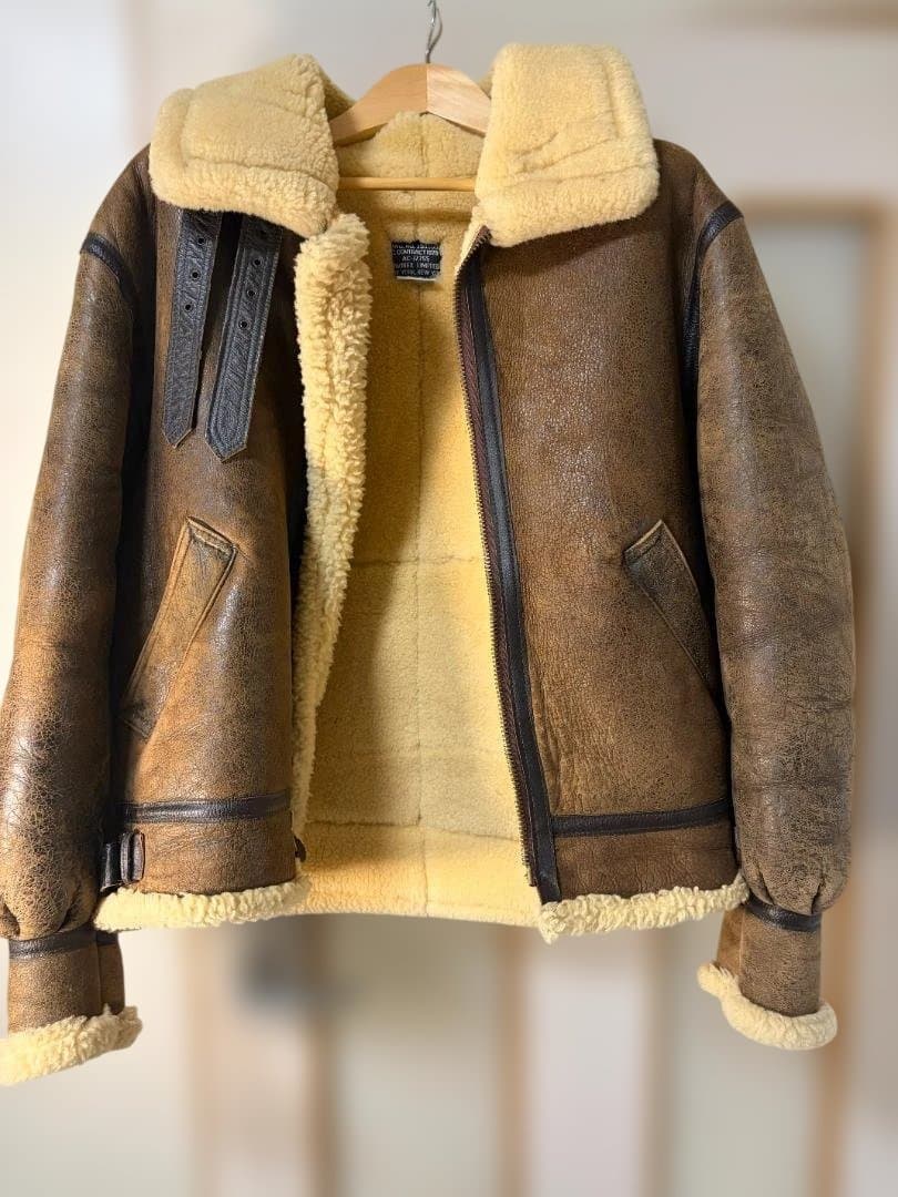 R*u様 AVIREX B-3 90s風フライトジャケット 迫力ボア 渋カッコい