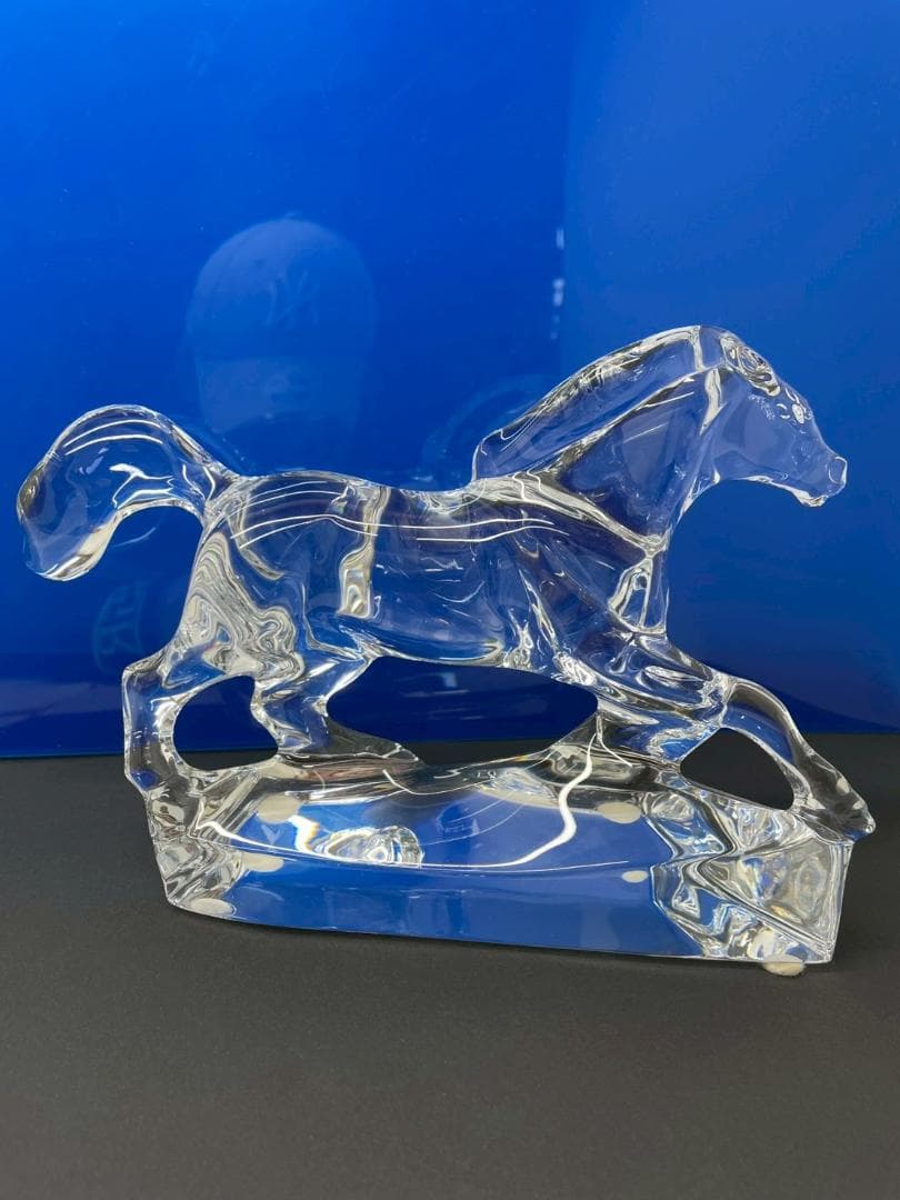 A◆Baccarat　バカラ　クリスタル　馬　オブジェ　置物　インテリア　美品