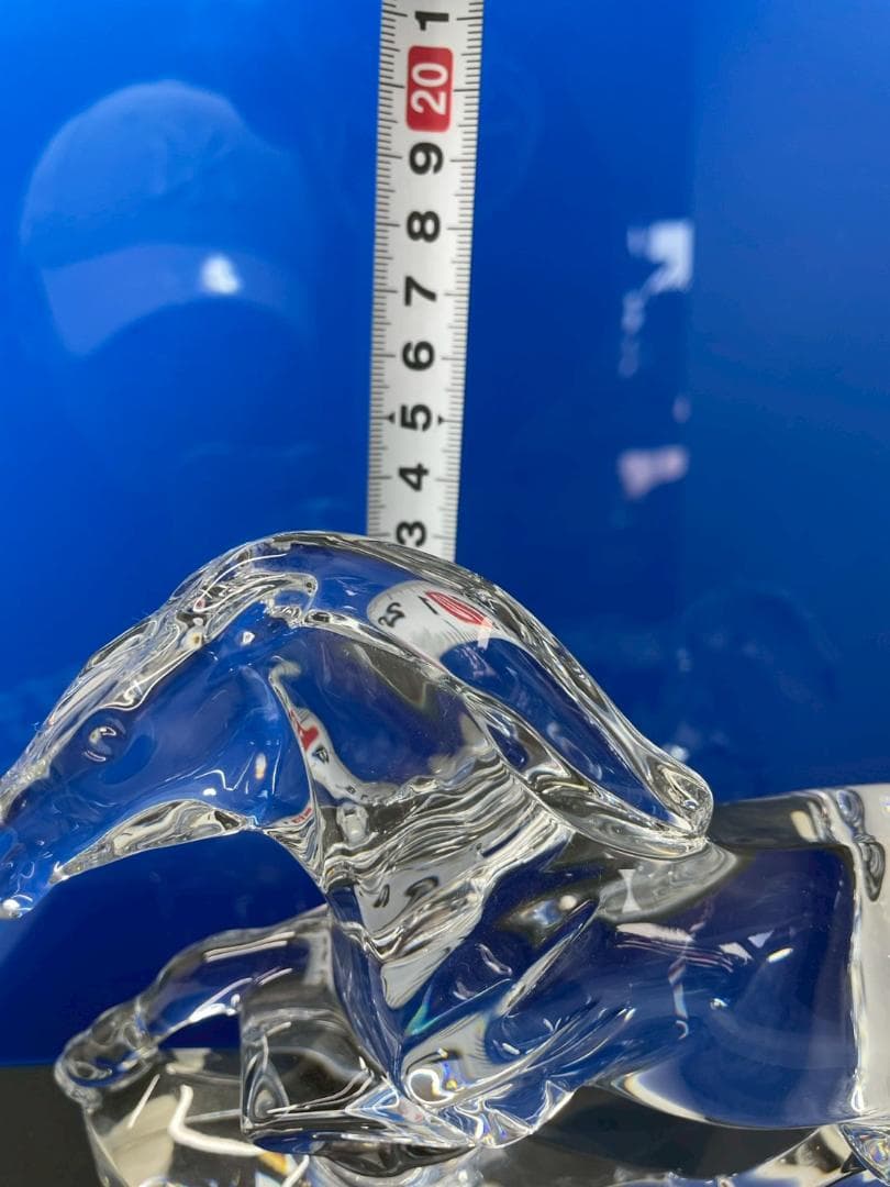 A◆Baccarat　バカラ　クリスタル　馬　オブジェ　置物　インテリア　美品