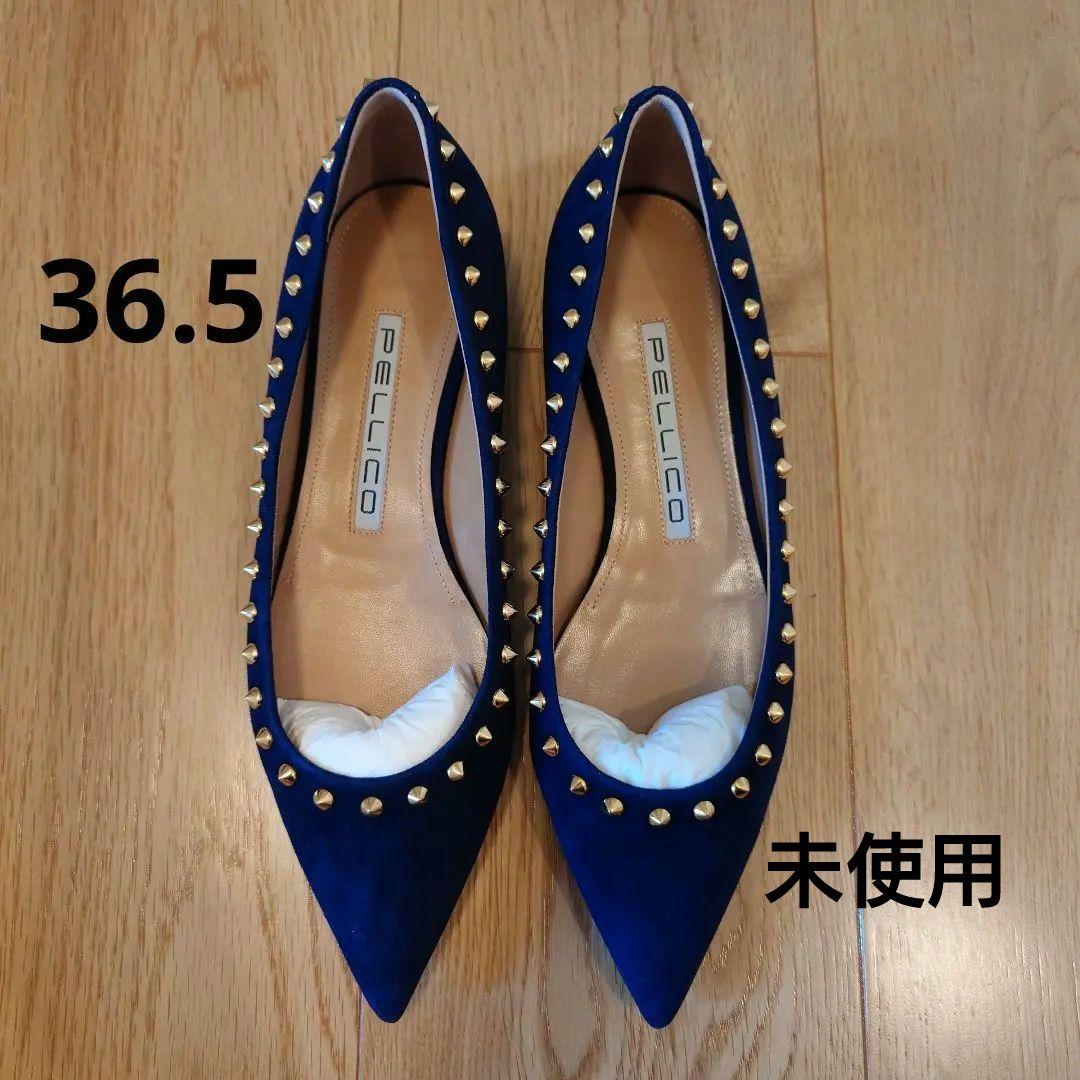 【未使用品】ペリーコ　ANIMA　 1.0cm　スタッズパンプス　NAVY