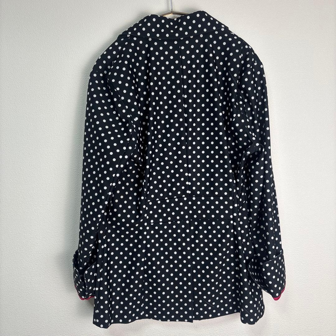 美品 レジィーナロマンティコ ドット柄 テーラードジャケット パールボタン 38