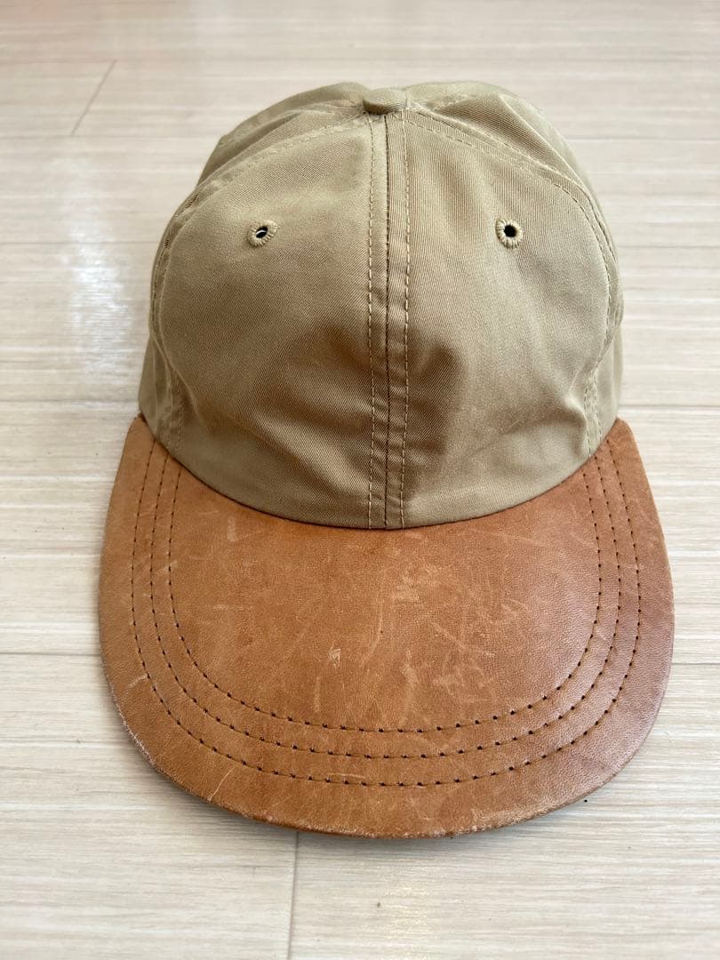 Polo by Ralph Lauren ロングビルキャップ　USA製　レザー