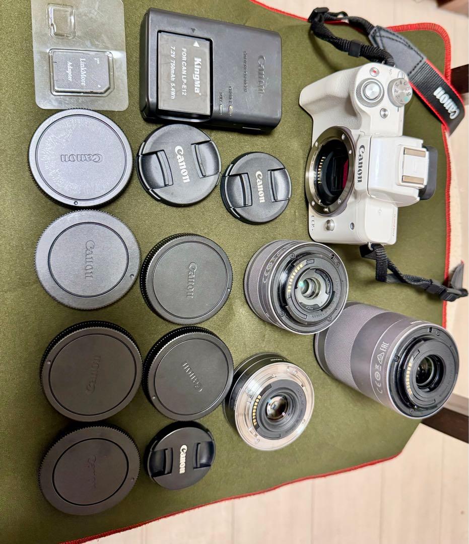 ■ 美品 ■ キヤノン　Canon EOS Kiss M ダブルレンズキット