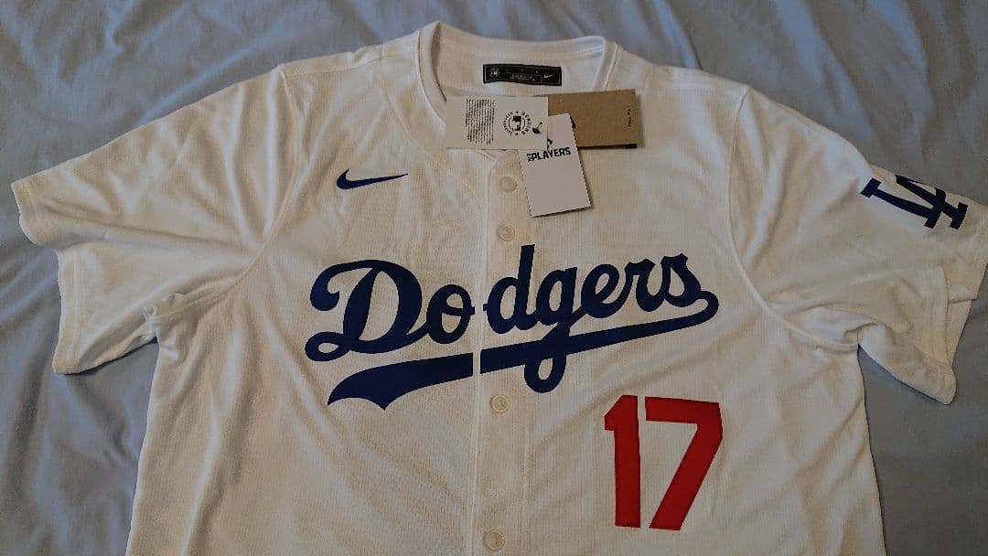 【オフィシャル公式】大谷翔平17 ドジャースユニフォーム (サイズL)新品未使用