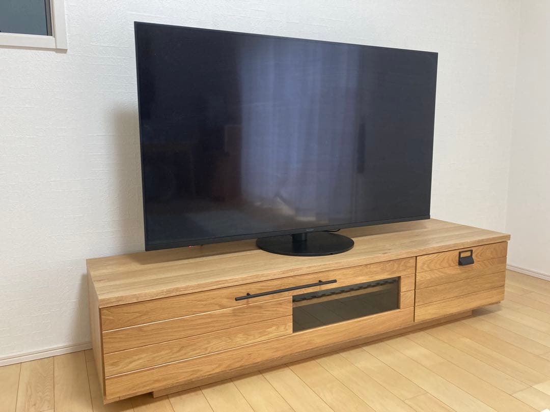 テレビ台　テレビボード　ナチュラル　シンプル　幅162.5センチ