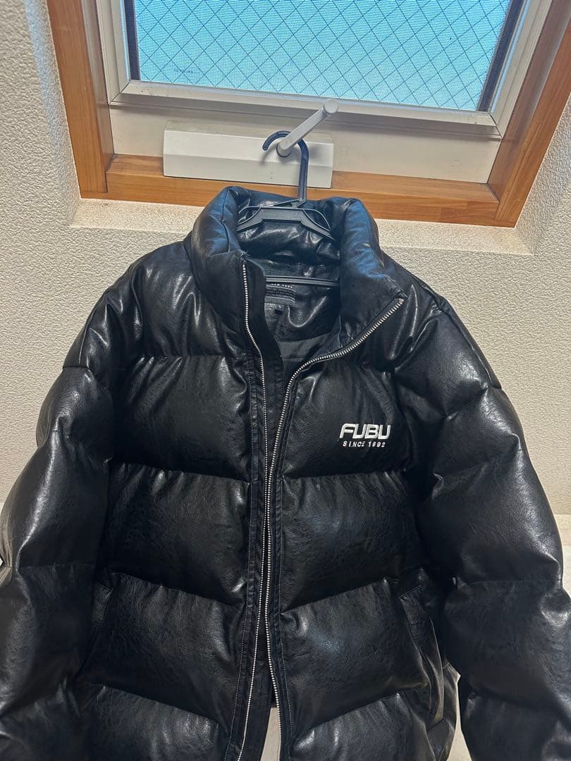 FUBU 黒 ダウンジャケット Lサイズ
