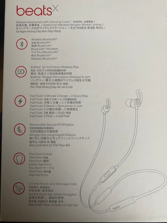 ヘッドホン Beats by Dr Dre BEATSX MATTE SILVER