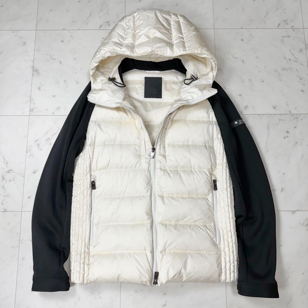 タトラス 2024 ボストボーロ 切り替え ダウンジャケット アイボリー系 03