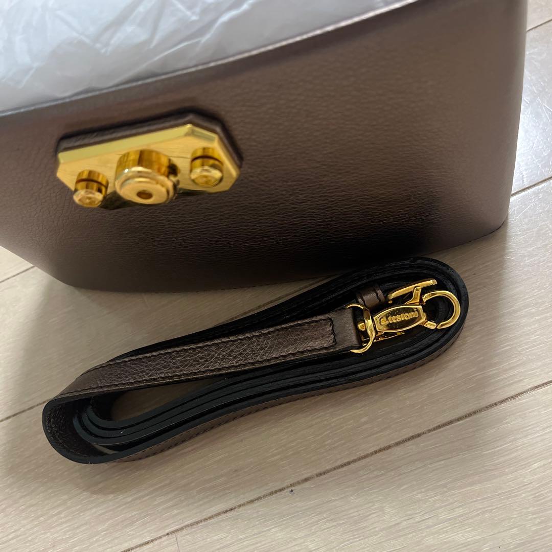 a.testoni テストーニレザー バニティバッグ