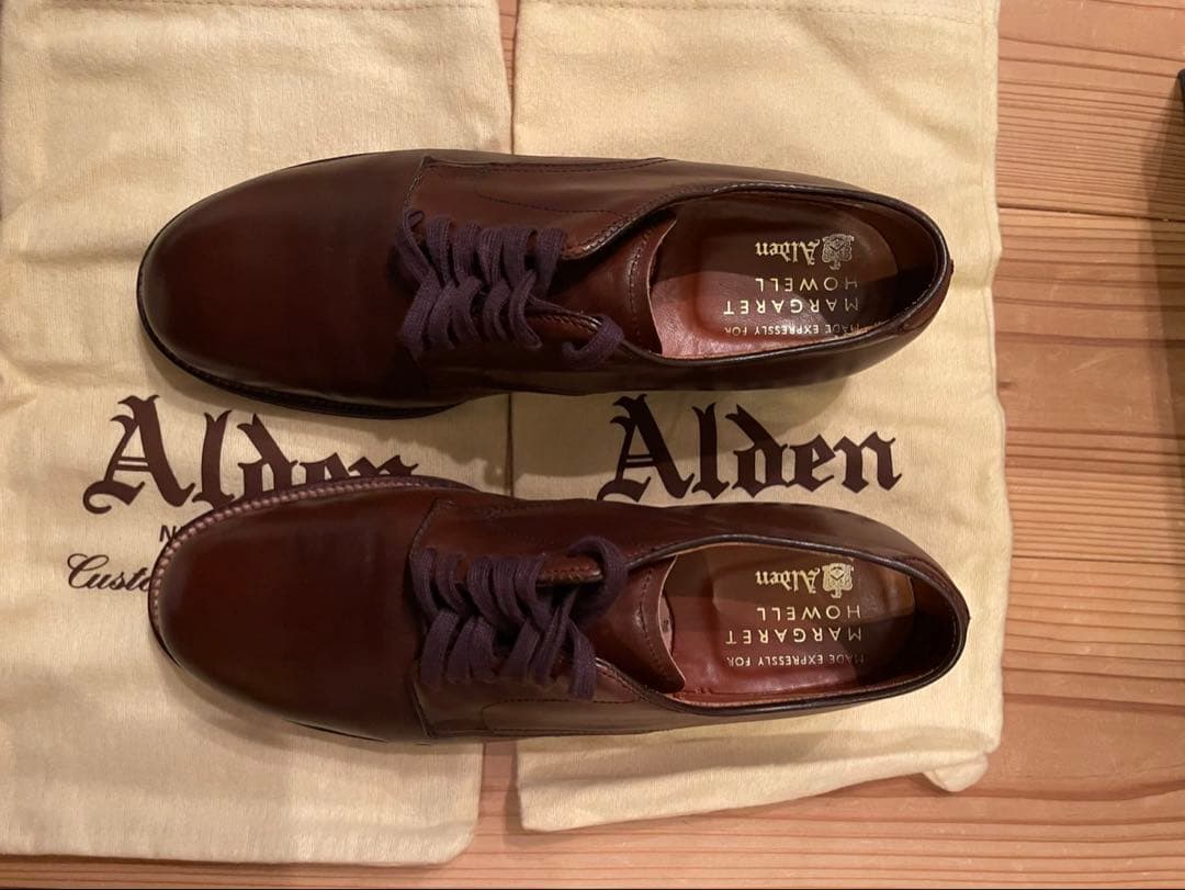 Alden × MARGARETHOWELL 8 ブラウン