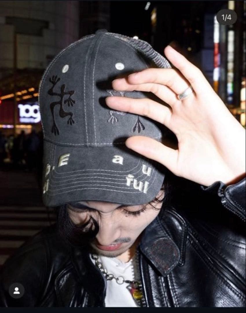 b.Eautiful 非売品 Biyu Friends メッシュキャップ グレー