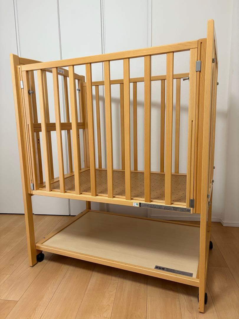 ヤマサキ　ツーオープン　ハイタイプ　ベビーベッド