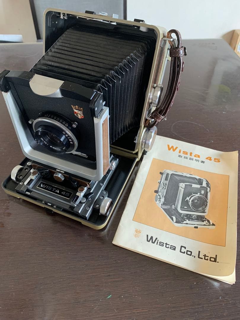 WISTA 45 大判カメラ 150mmレンズ、取扱説明書付き、美品