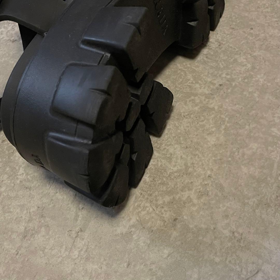 専用PRADA モノリス ラバー サンダル Black プラダ