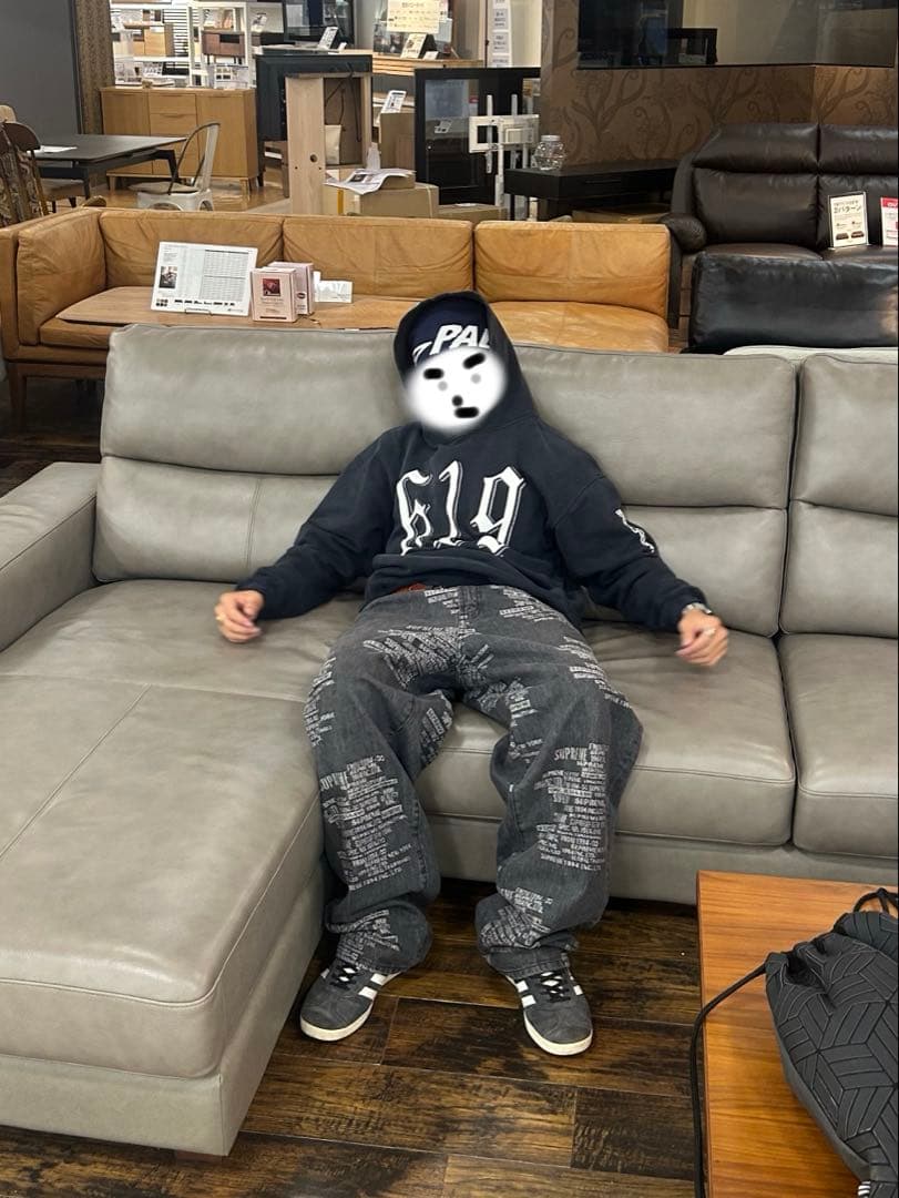 PALACE×UMBRO ビーニー　ネイビー