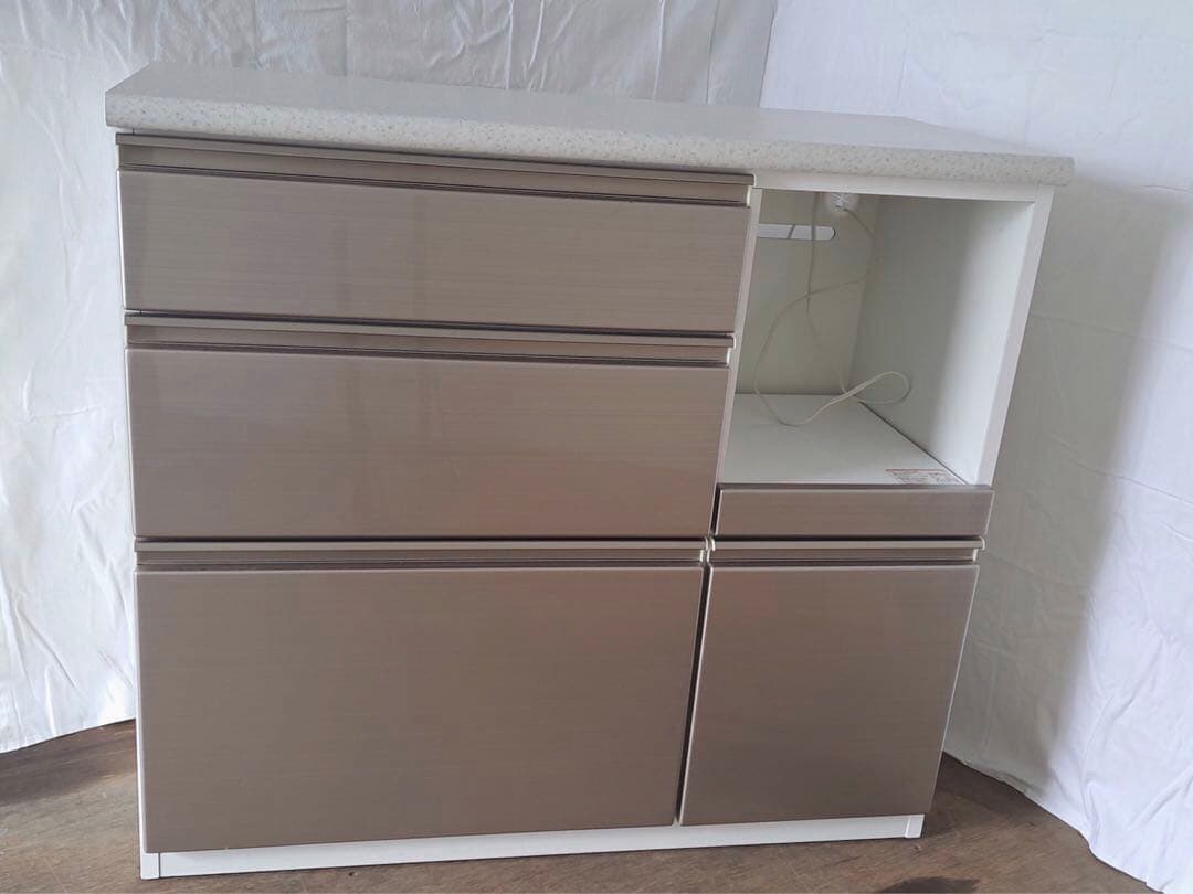 キッチンカウンター アルミナ2 100CT シルバー ★送料込 幅100 ニトリ