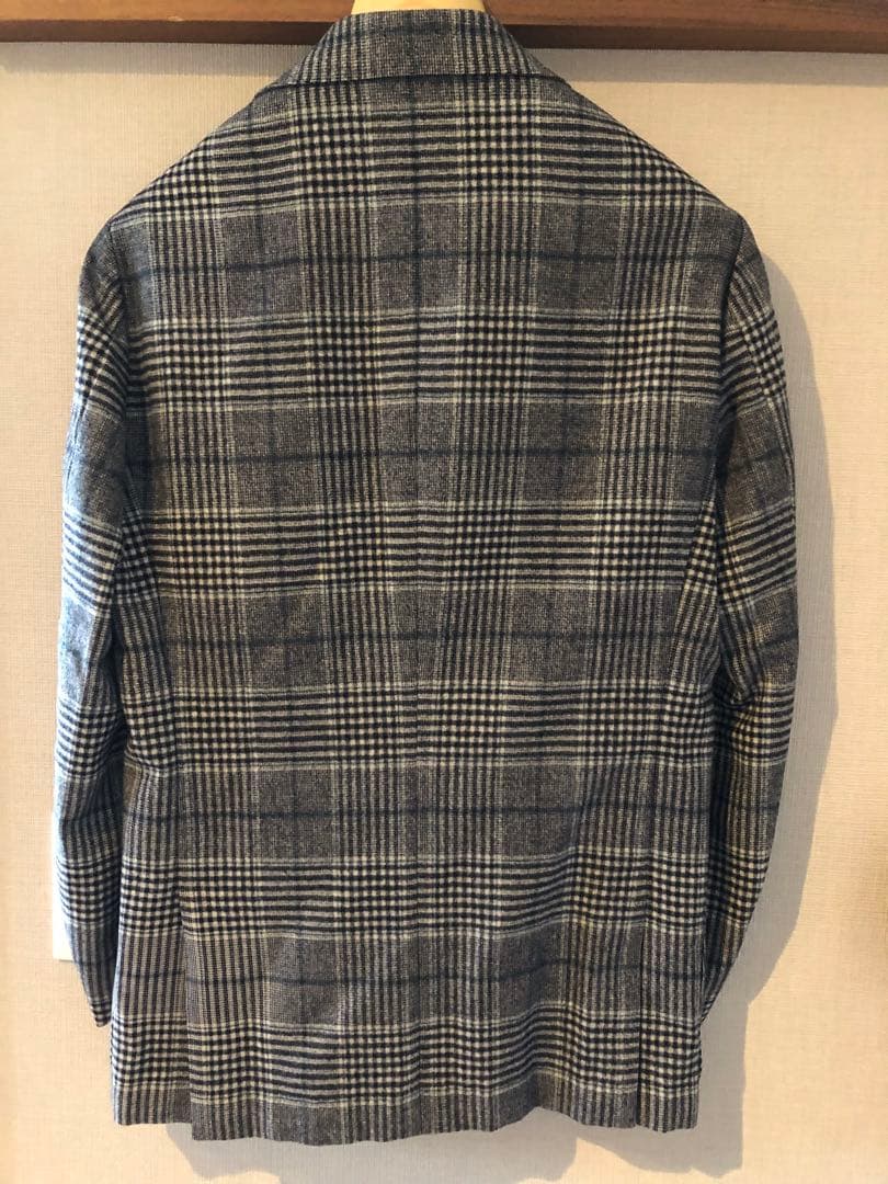 Santario チェック柄 ダブルブレストジャケット 44