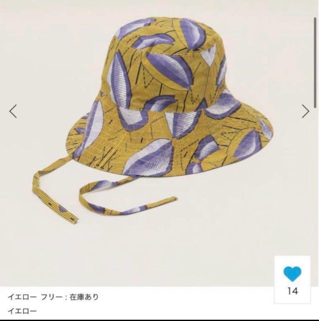 サラマリカ　コットンリネンフラワープリントハット