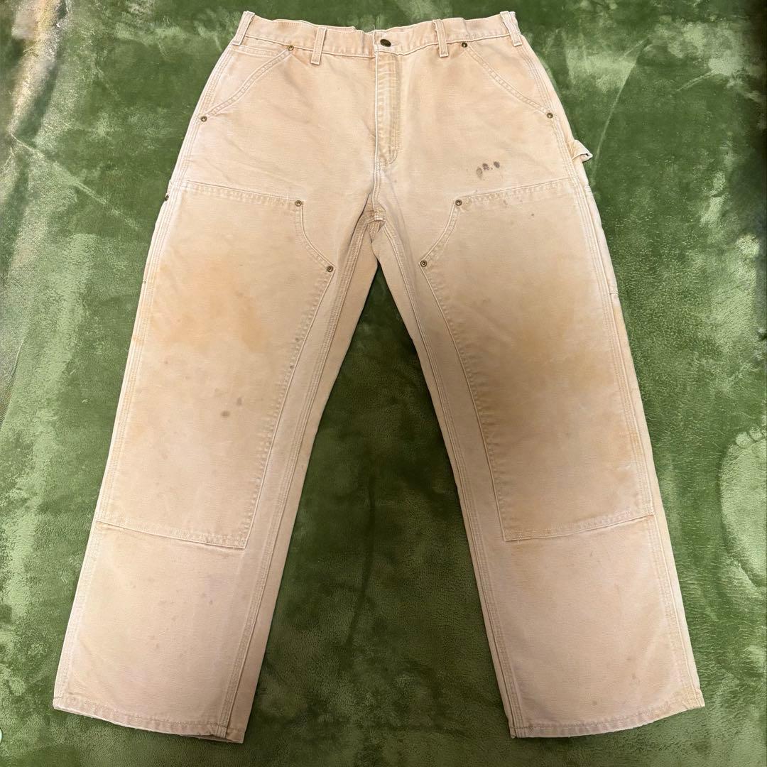 90s Carhartt ダブルニー 34×28 ゴールデンサイズ