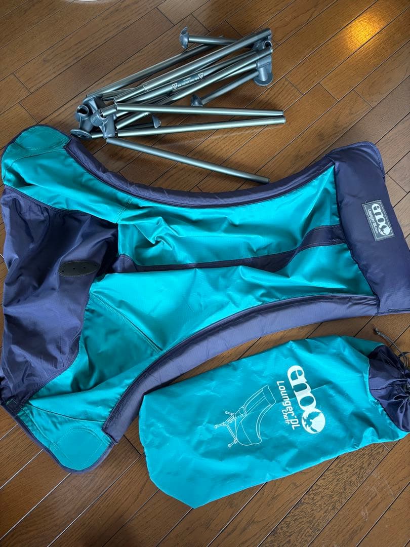 eno Lounger DL アウトドアチェア ターコイズ/ネイビー