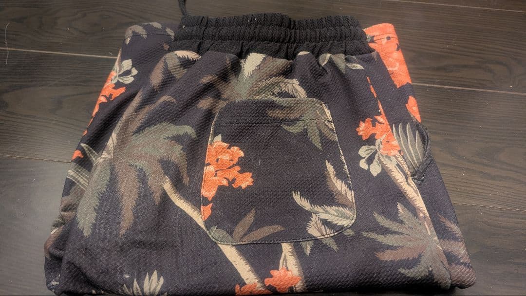【特注品】フローラルプリント メッシュショートパンツ