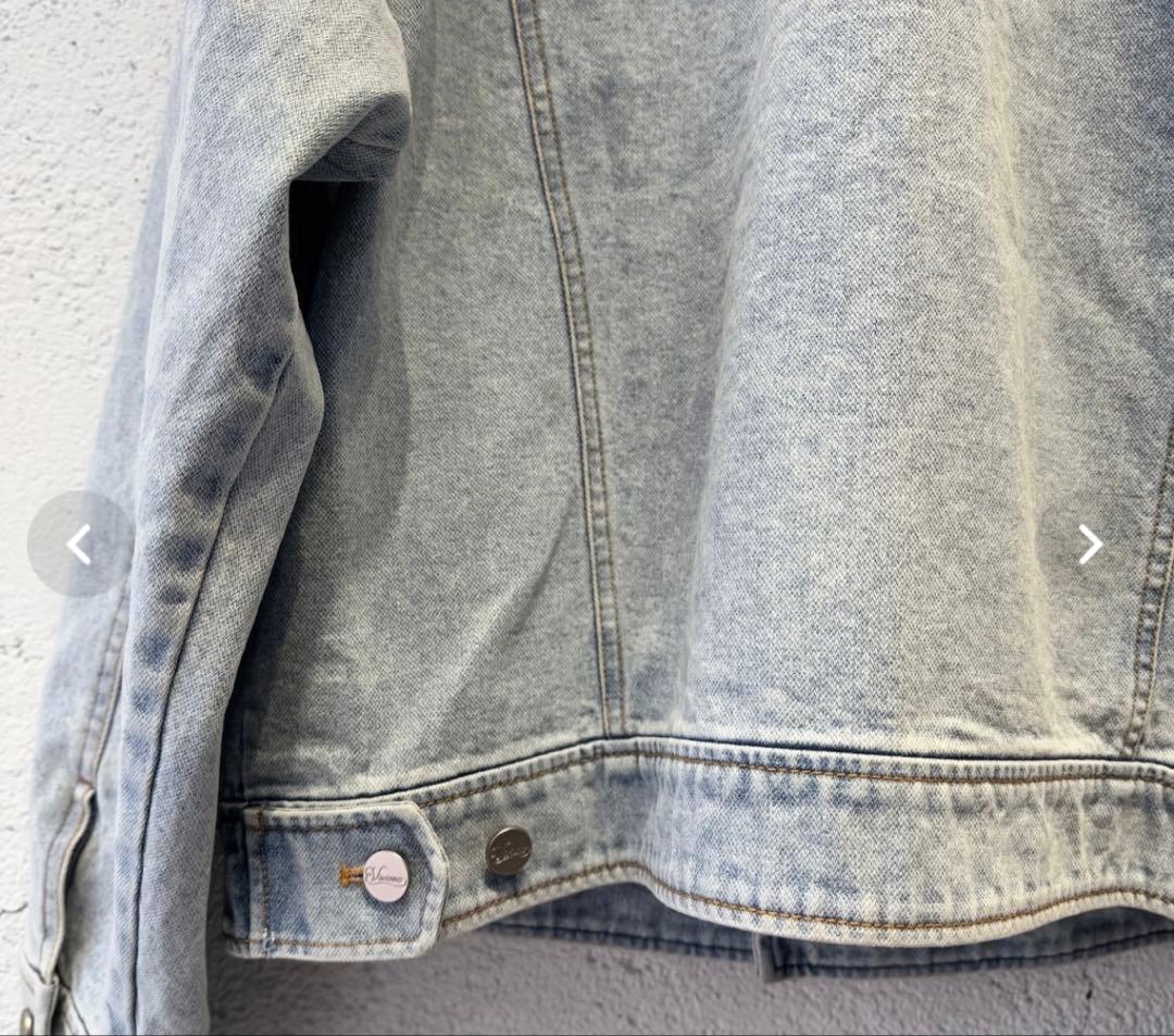 ジャケット・アウター Viviano Ruffle Denim Jacket