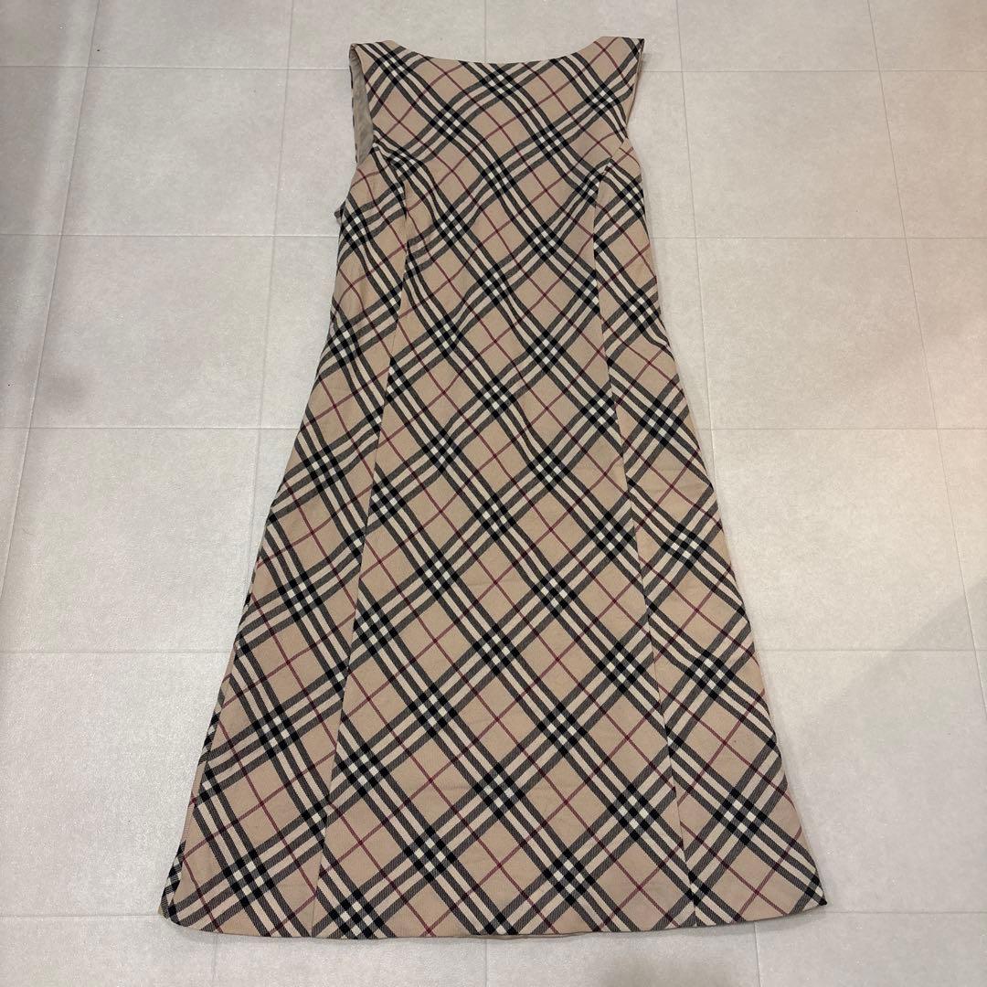 BURBERRY バーバリーブルーレーベル ノバチェックワンピース ノースリーブ