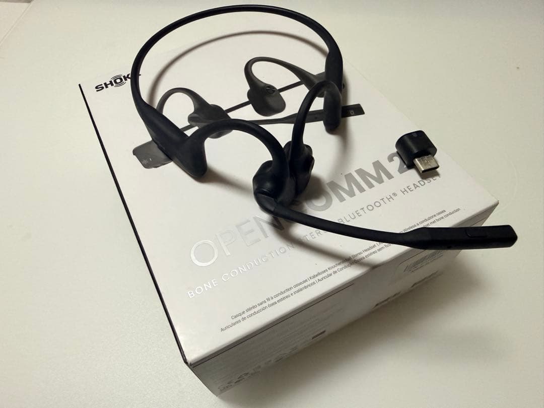 SHOKZ ショックス OpenComm2 UC USB-C 骨伝導ヘッドセット