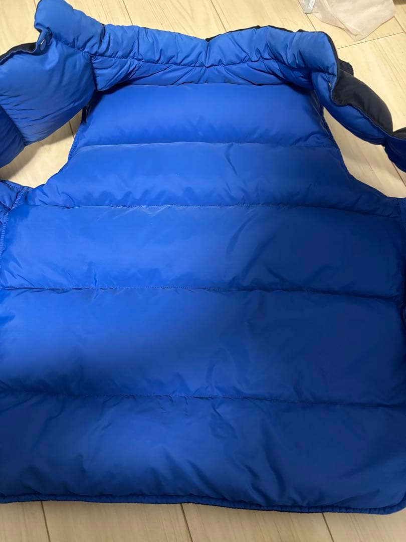 ウールリッチ 70s Mリバーシブルダウンベスト ネイビー echeveria