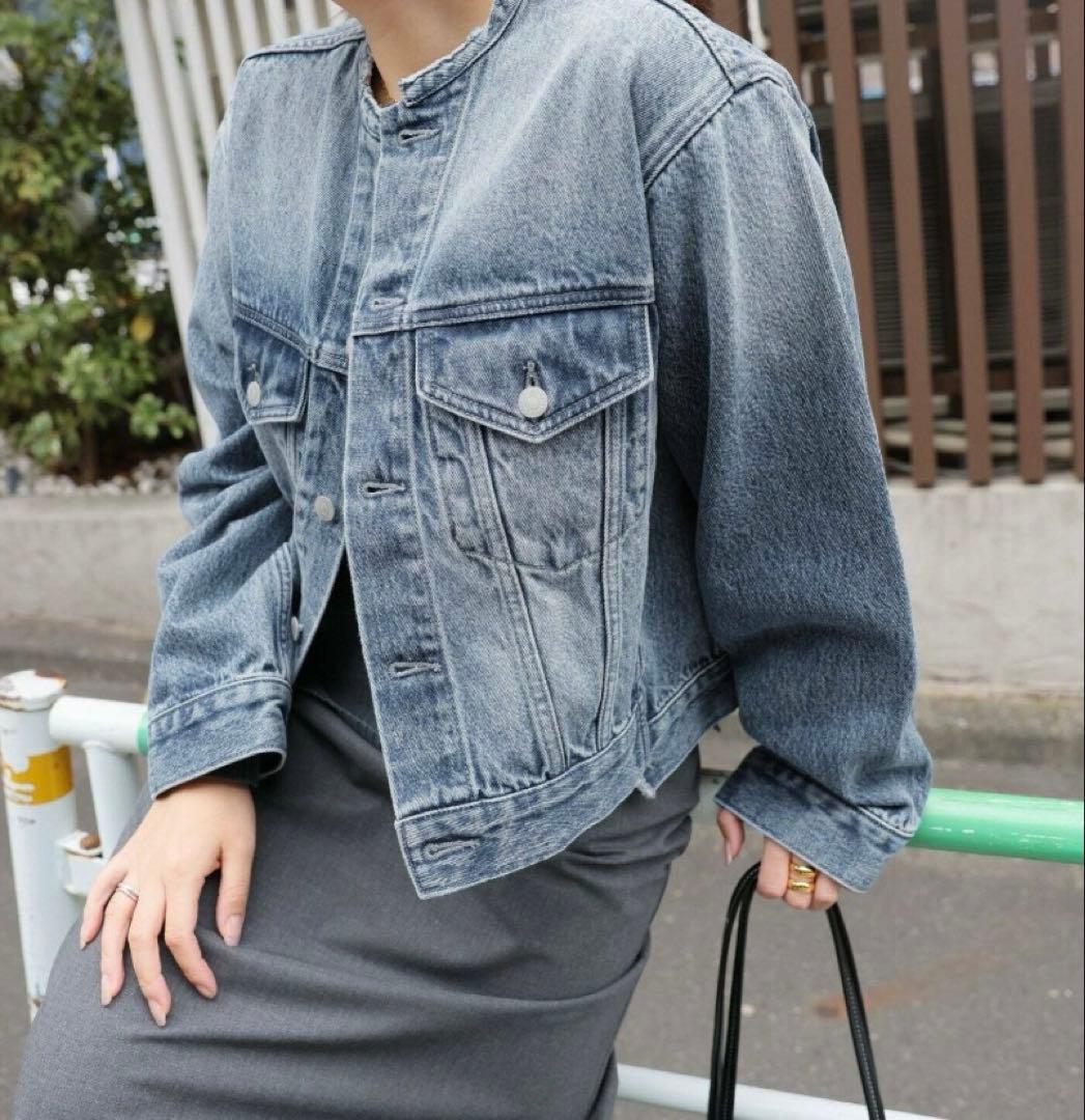 ジャーナルスタンダード　クルーネックボクシーデニムジャケット