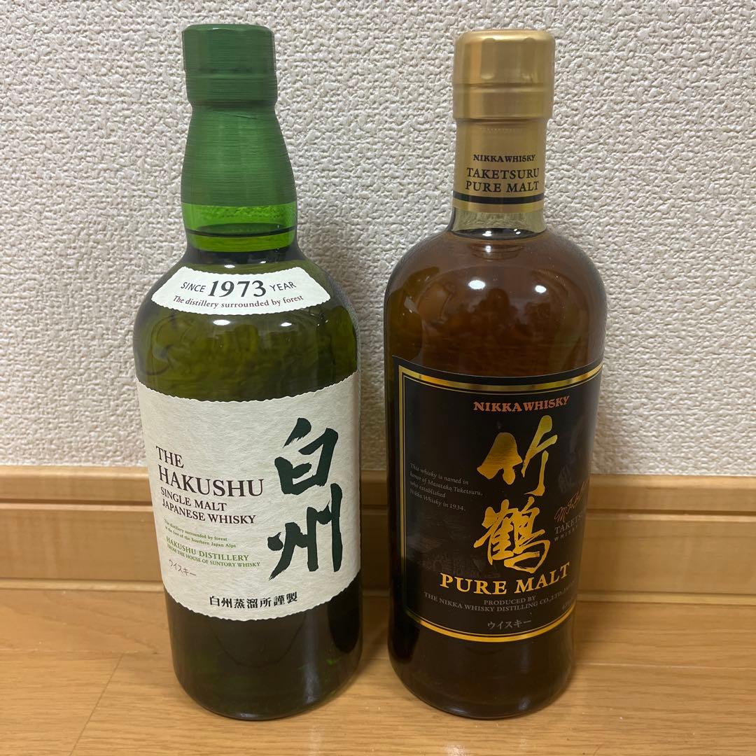 白州シングルモルトと竹鶴ピュアモルトセット