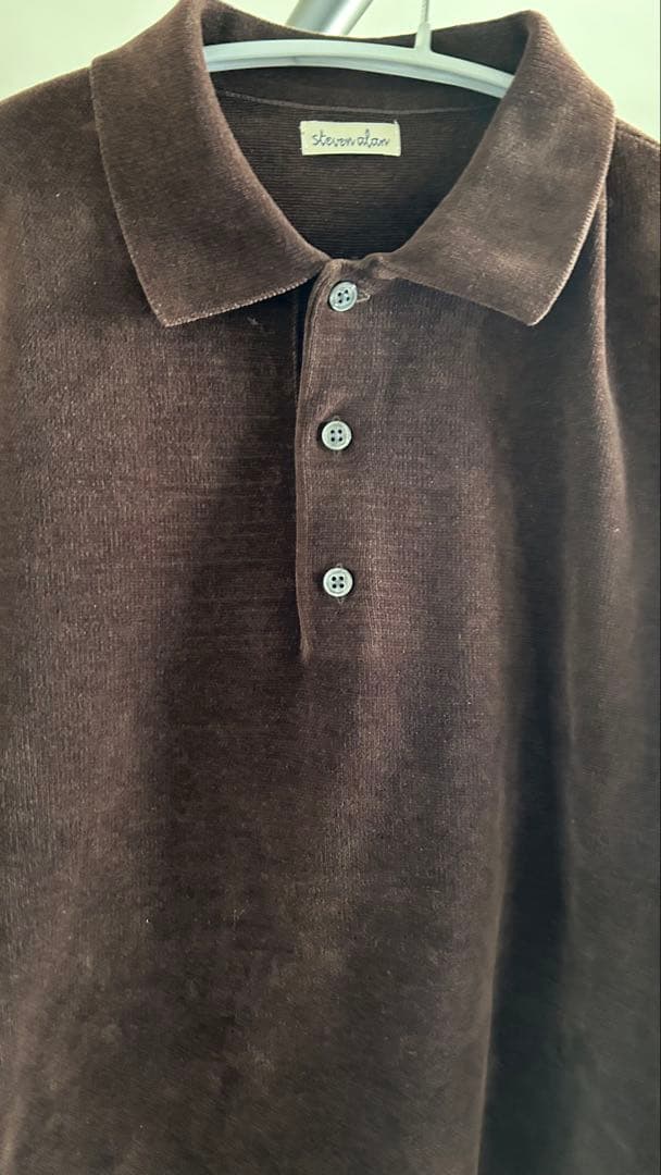 ＜Steven Alan＞ 3B コットン ニット ポロシャツ　2025