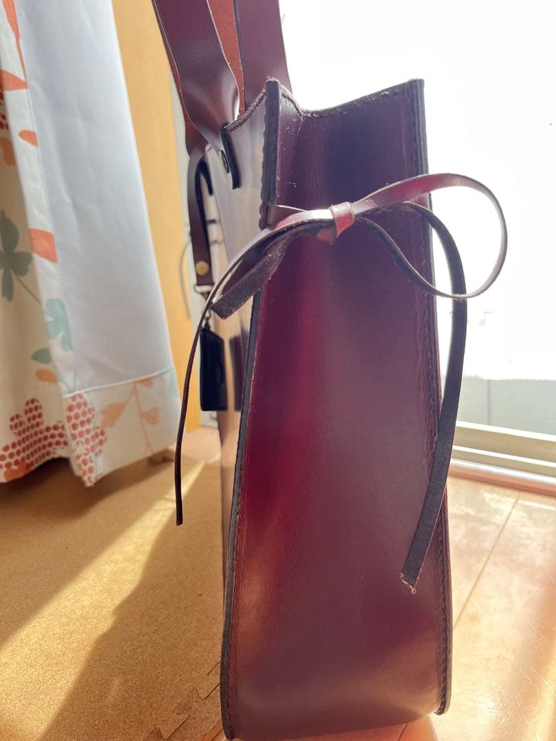 ハンドメイド　オーダー本革ブラウントートバッグ カードケース付き