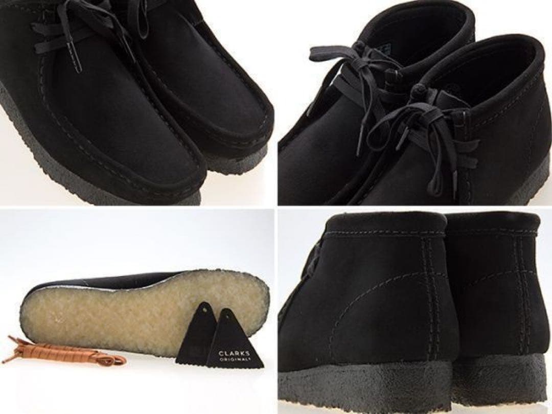 CLARKS Wallabee Boot ブラック UK4.5