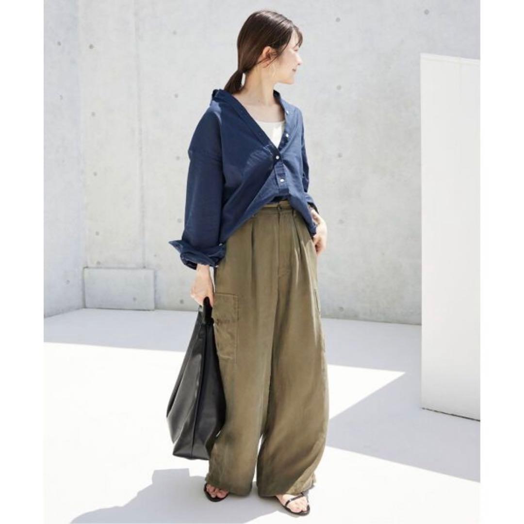 スローブイエナ　キュプラ カーゴパンツ