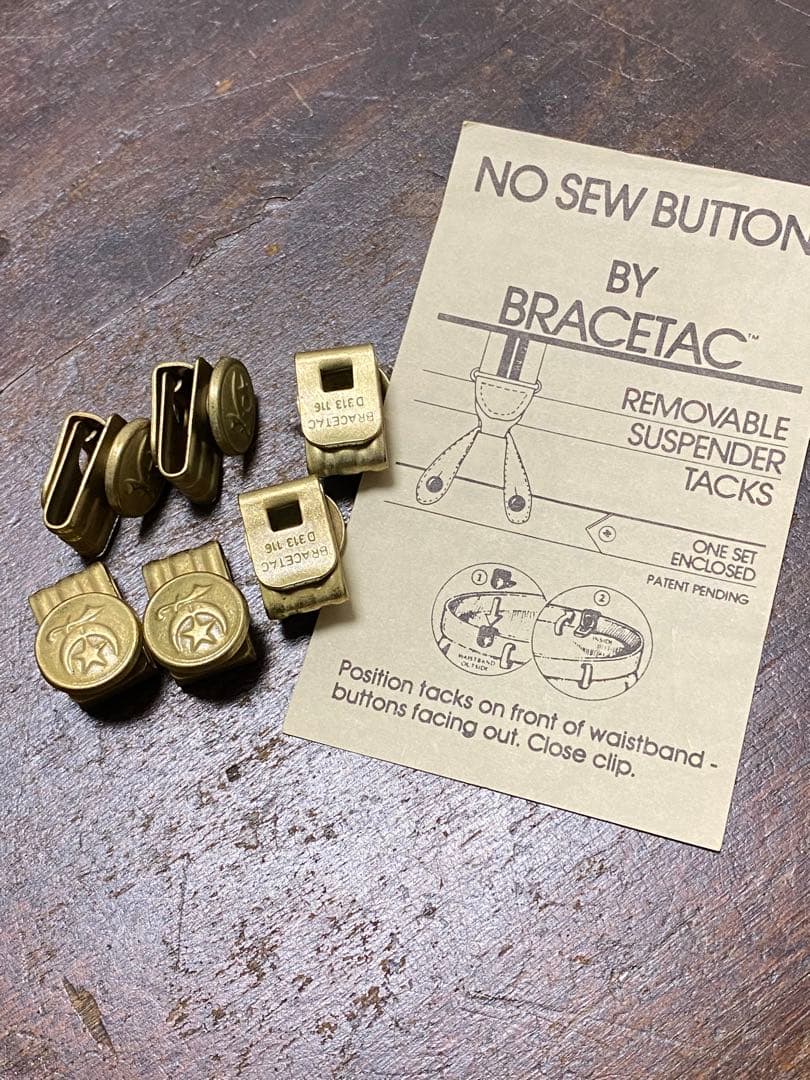 40s'50s'ビンテージ シュライナー サスペンダーボタン チェンジボタン