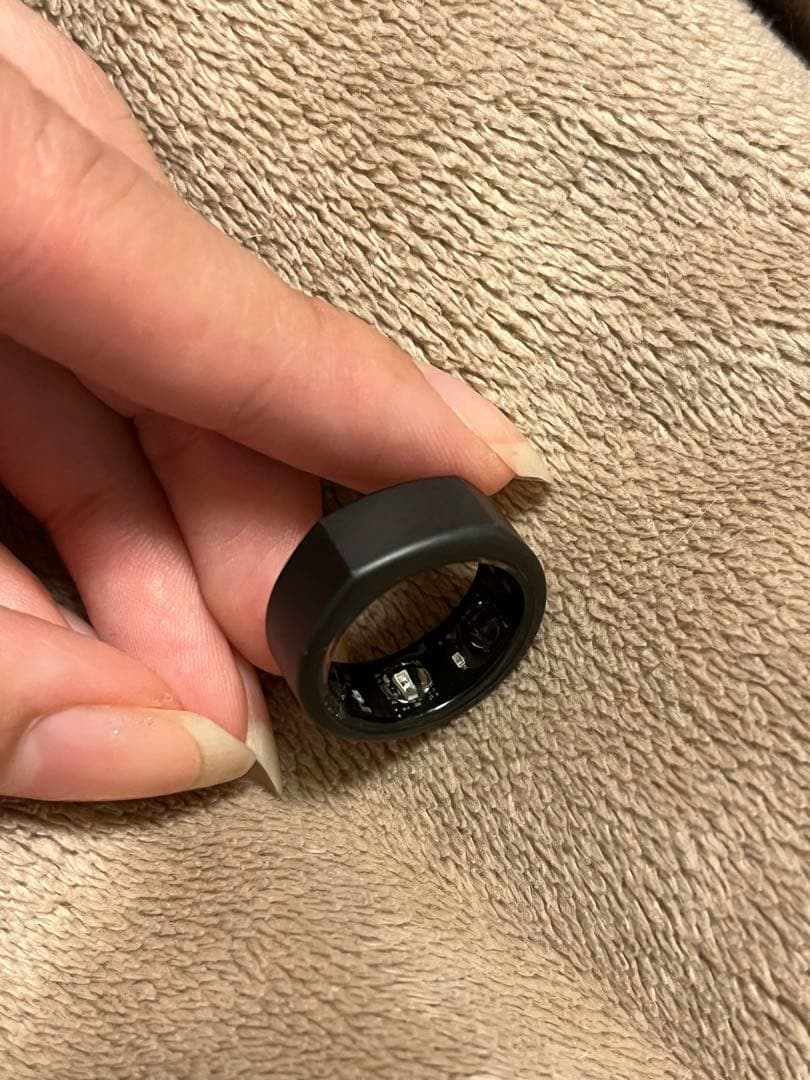 値下げ★【美品】Ouraリング ブラック 充電ケーブル付き