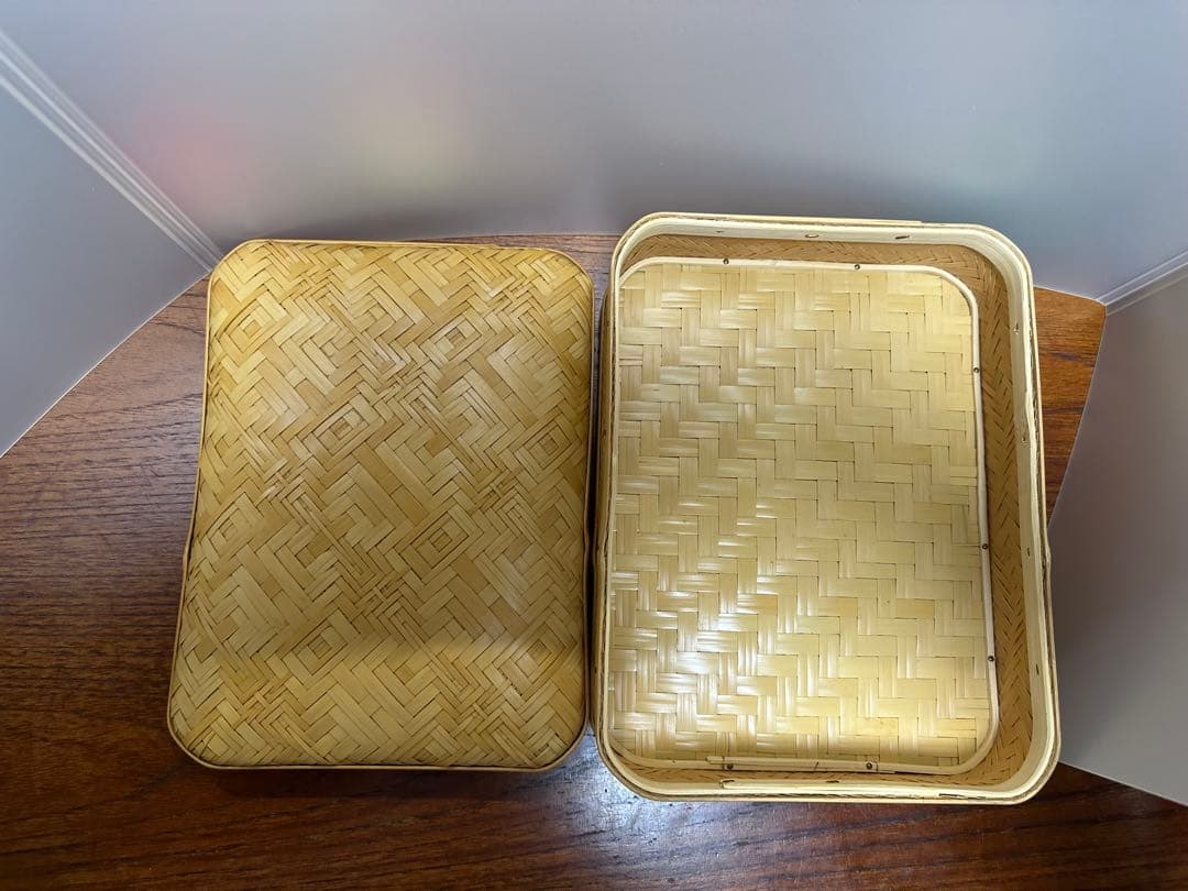 竹虎　３段お弁当かご　籠